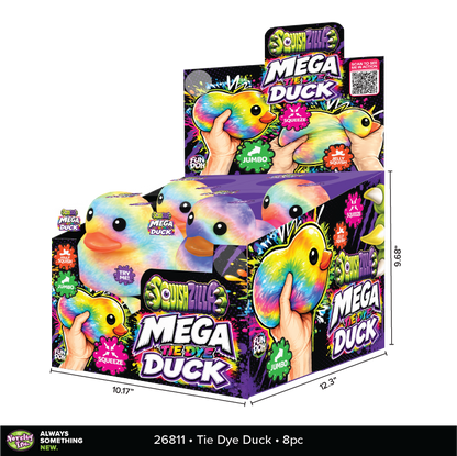{PREORDER} Fun Doh MEGA 5" Squishy Tie Dye Duck Toy Variety