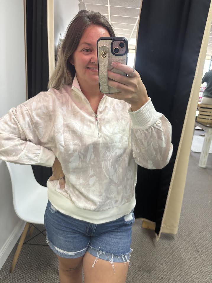Half Zip Camo Pull Over