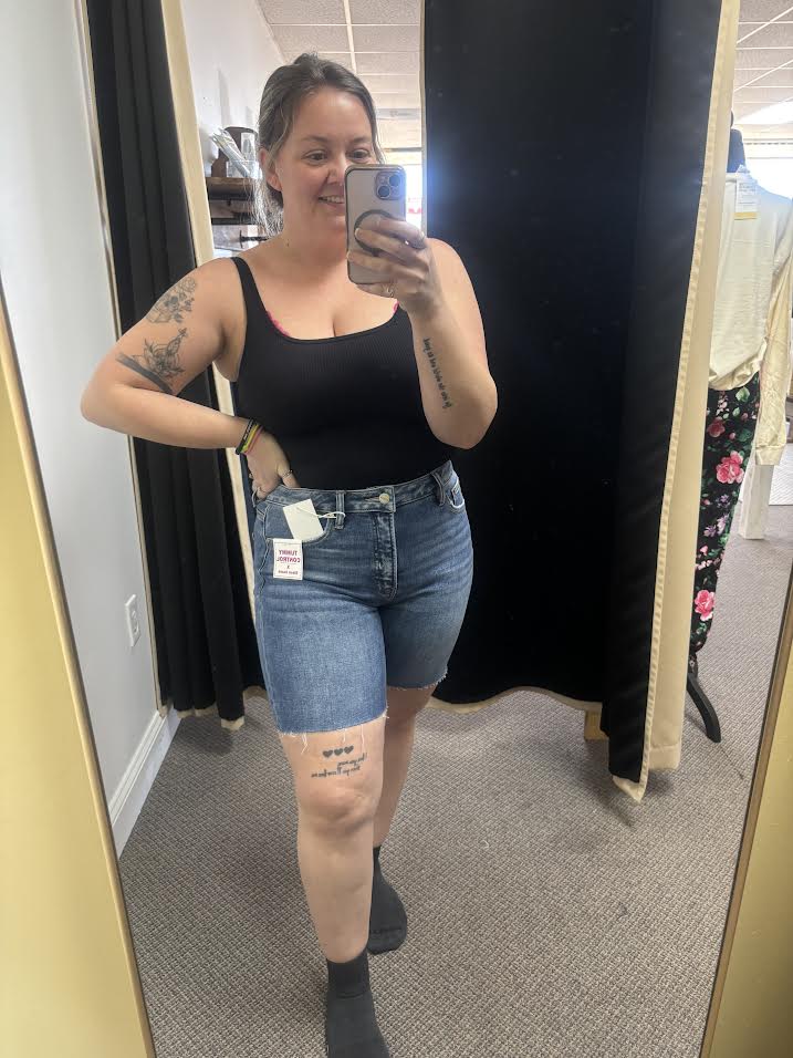 Risen Long Cut-Off Shorts