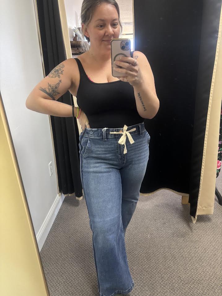 Elastic Drawstring Denim (Risen)