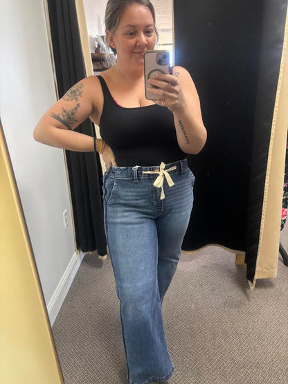 Elastic Drawstring Denim (Risen)