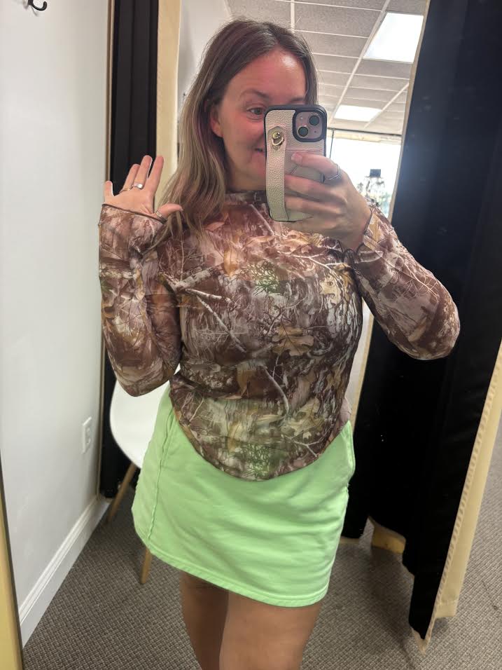 Camo Long Sleeve Mesh