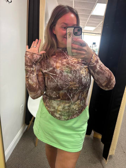 Camo Long Sleeve Mesh