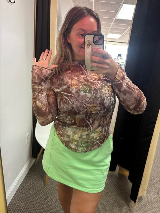 Camo Long Sleeve Mesh