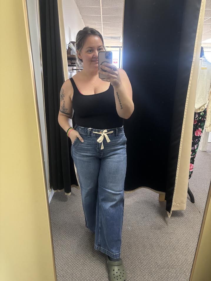 Elastic Drawstring Denim (Risen)