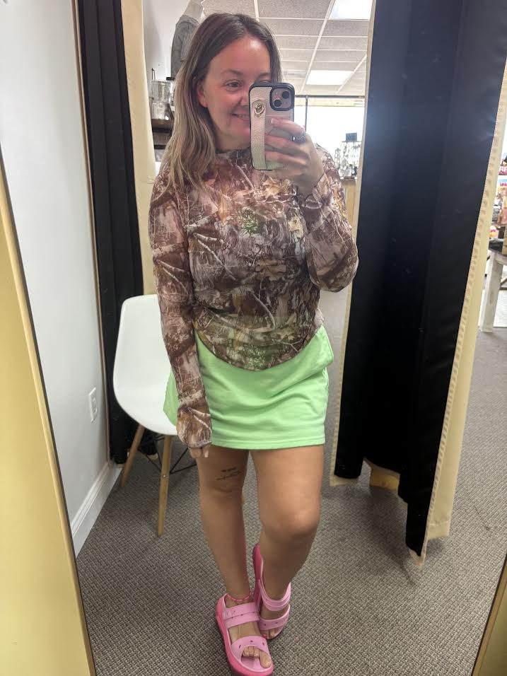 Camo Long Sleeve Mesh