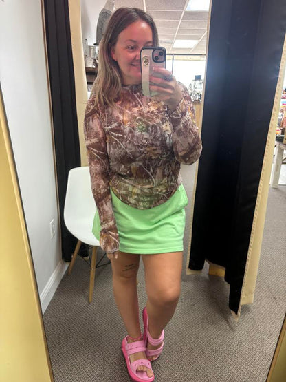 Camo Long Sleeve Mesh