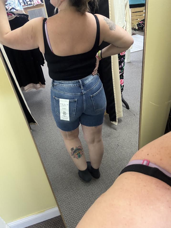 Risen Long Cut-Off Shorts