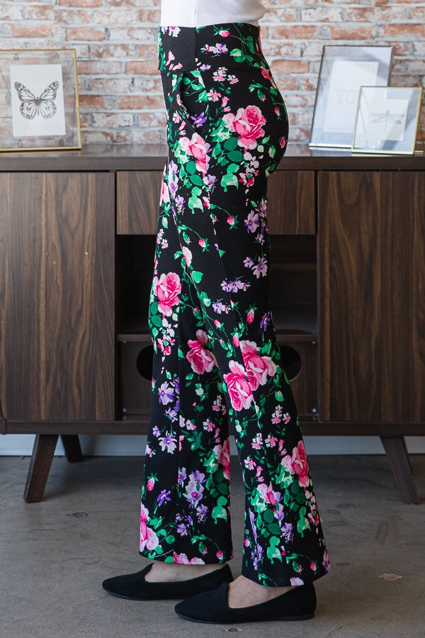 Floral Flare Pants