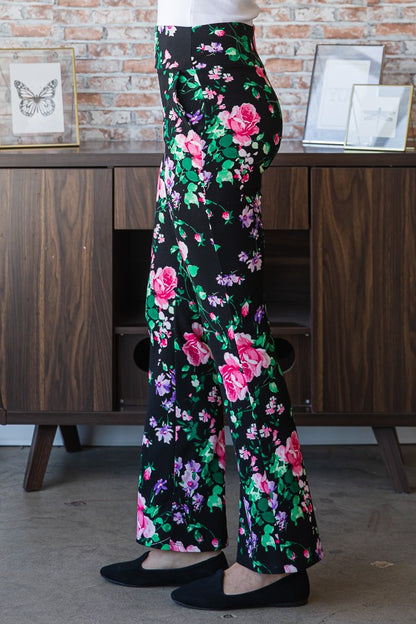 Floral Flare Pants