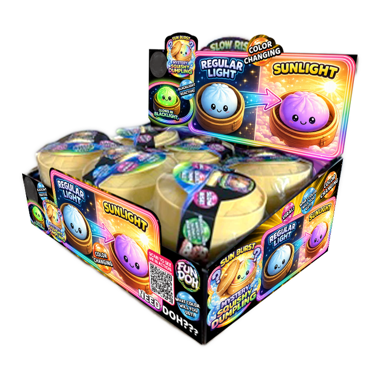 Fun Doh Color Changing Dumpling Squishy Toy - 12/Display