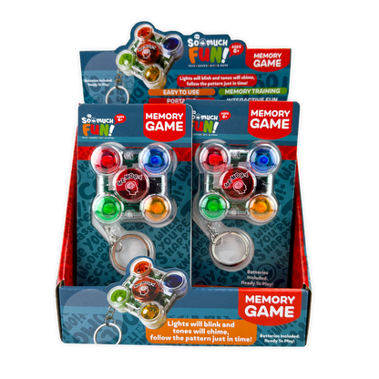 So Much Fun! Mini Memory Game Keychain - 6/Display