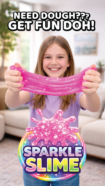 Fun Doh Glitter Slime Sensory Fidget Assortment - 6/Display