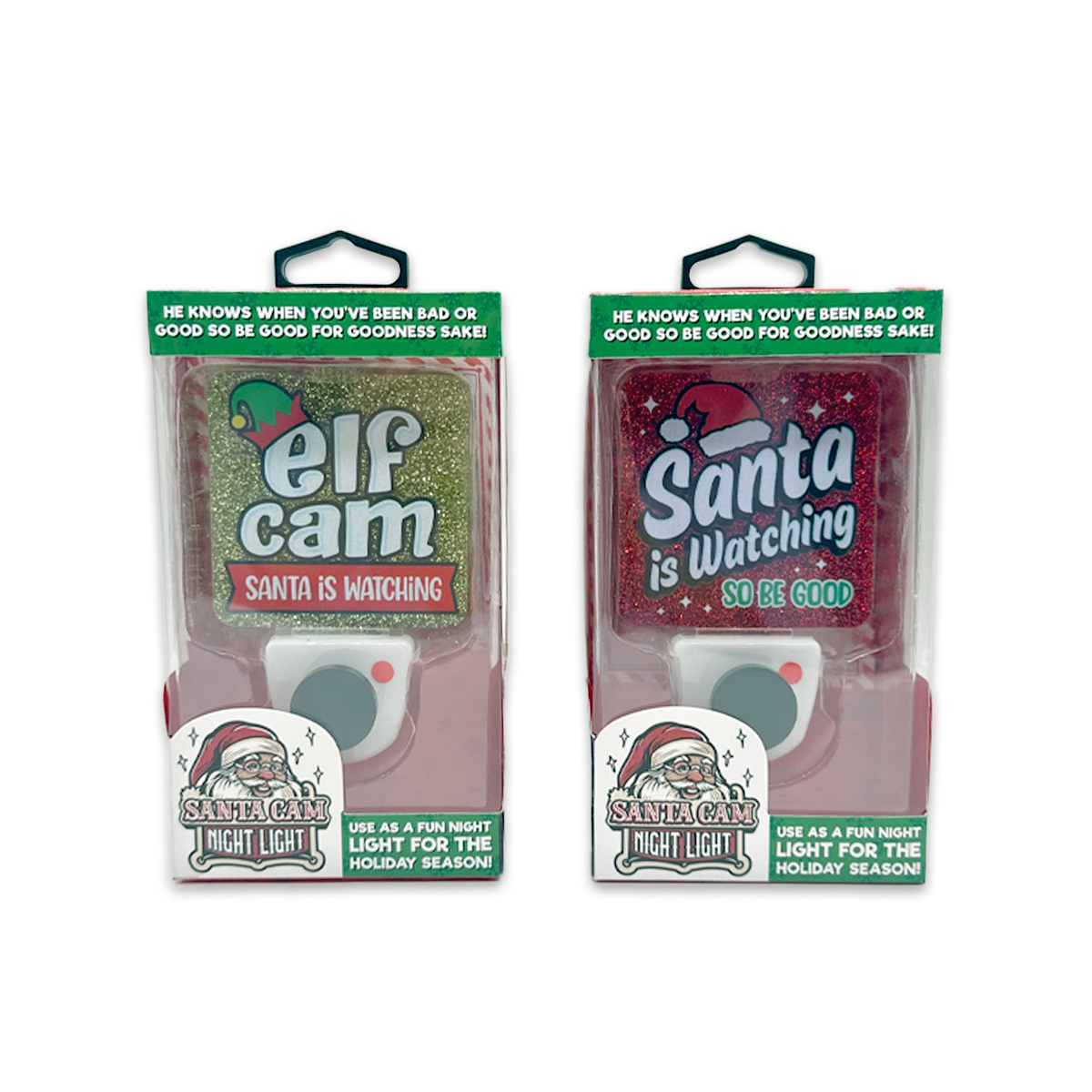Christmas Santa Cam Night Light AC Wall - 6/Display