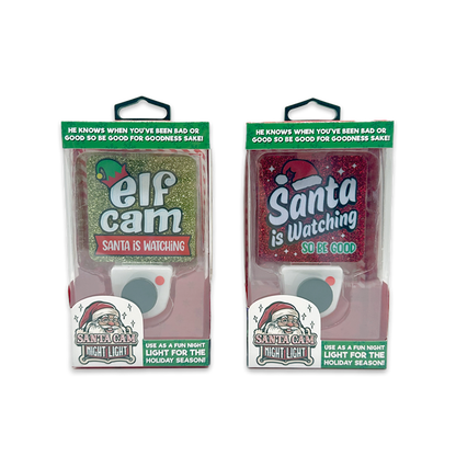 Christmas Santa Cam Night Light AC Wall - 6/Display