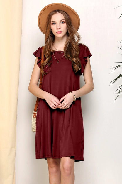 RUFFLE Detailed Princess Seam Dress