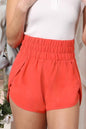 CWBSP141_SMOCKING HIGH WAIST BAND COMFY SHORTS