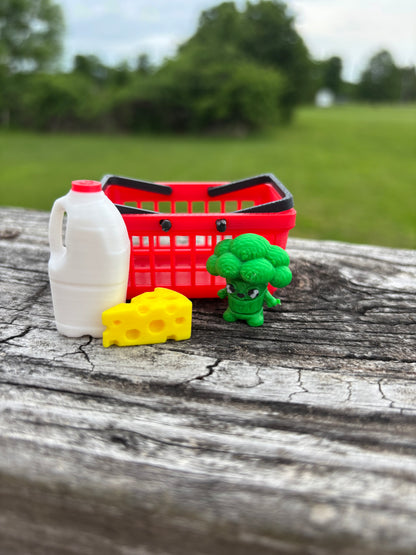 Grocery Basket 3D Printed Toy