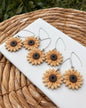 Sunflower earrings