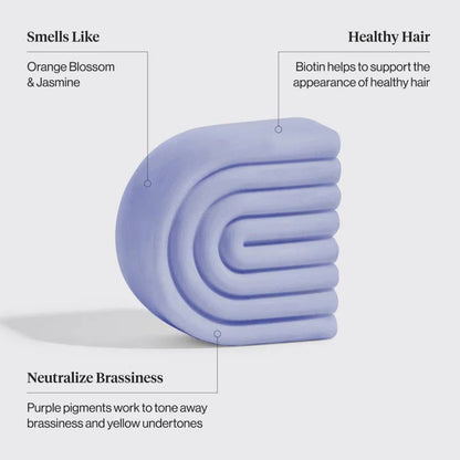 Purple Toning Shampoo & Conditioner Bar Combo for Color-Treated & Grey Hair