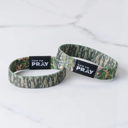 Tap To Pray™ Wristbands - Forest & Tree Bark Camo {Pre-Order}