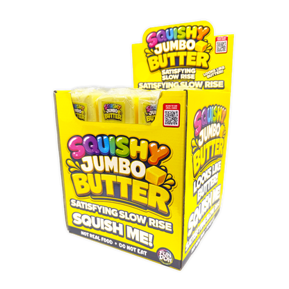 Fun Doh 10" JUMBO Butter Slow Rise Squishy Toy - 9/Display