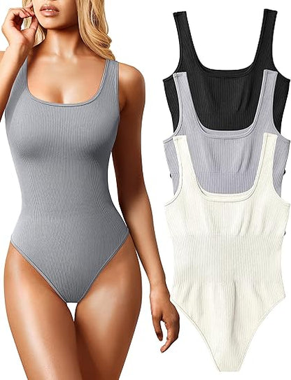 Ribbed Bodysuits