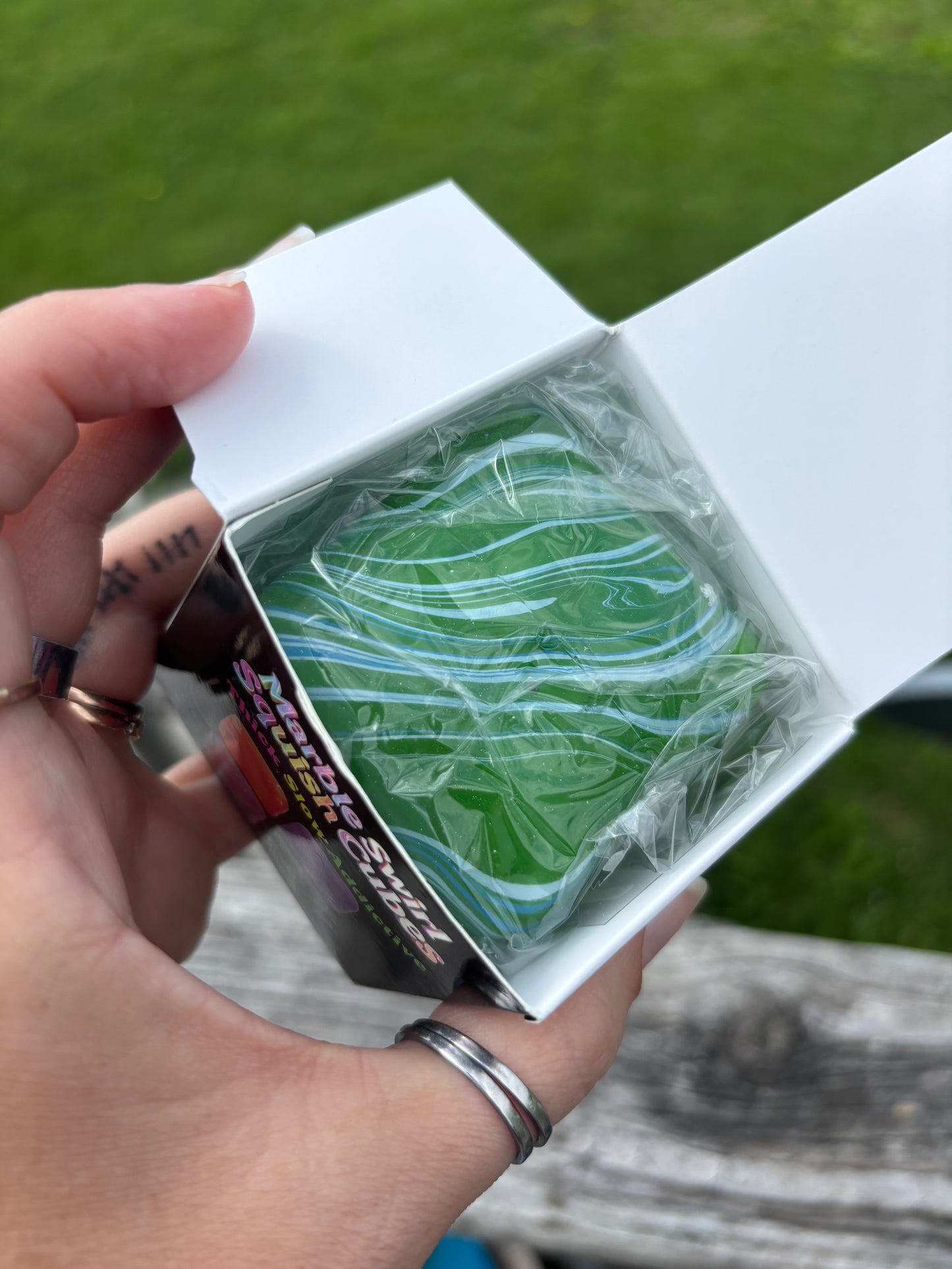 Marble Swirl Cube