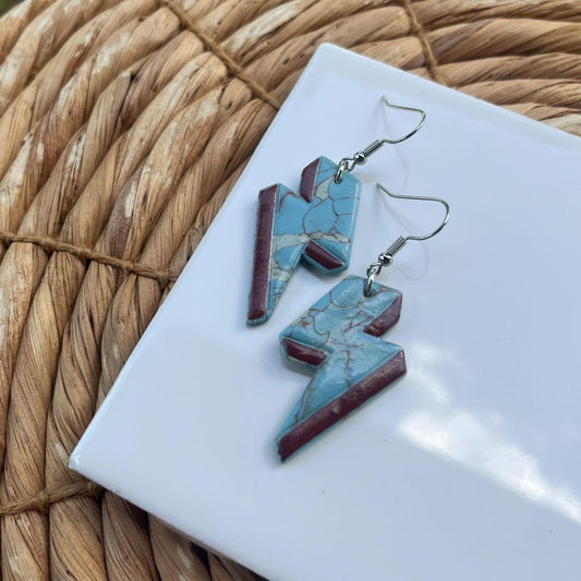 Turquoise Lightening Bolt