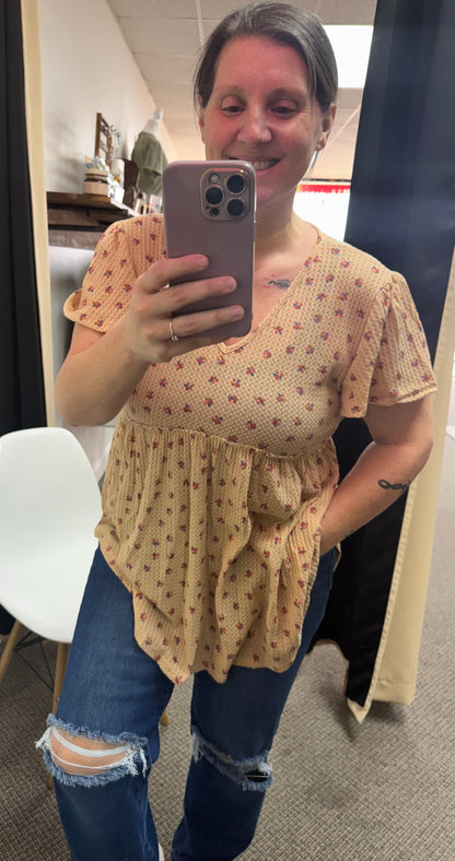 Floral Babydoll Top {Reg + Curvy}