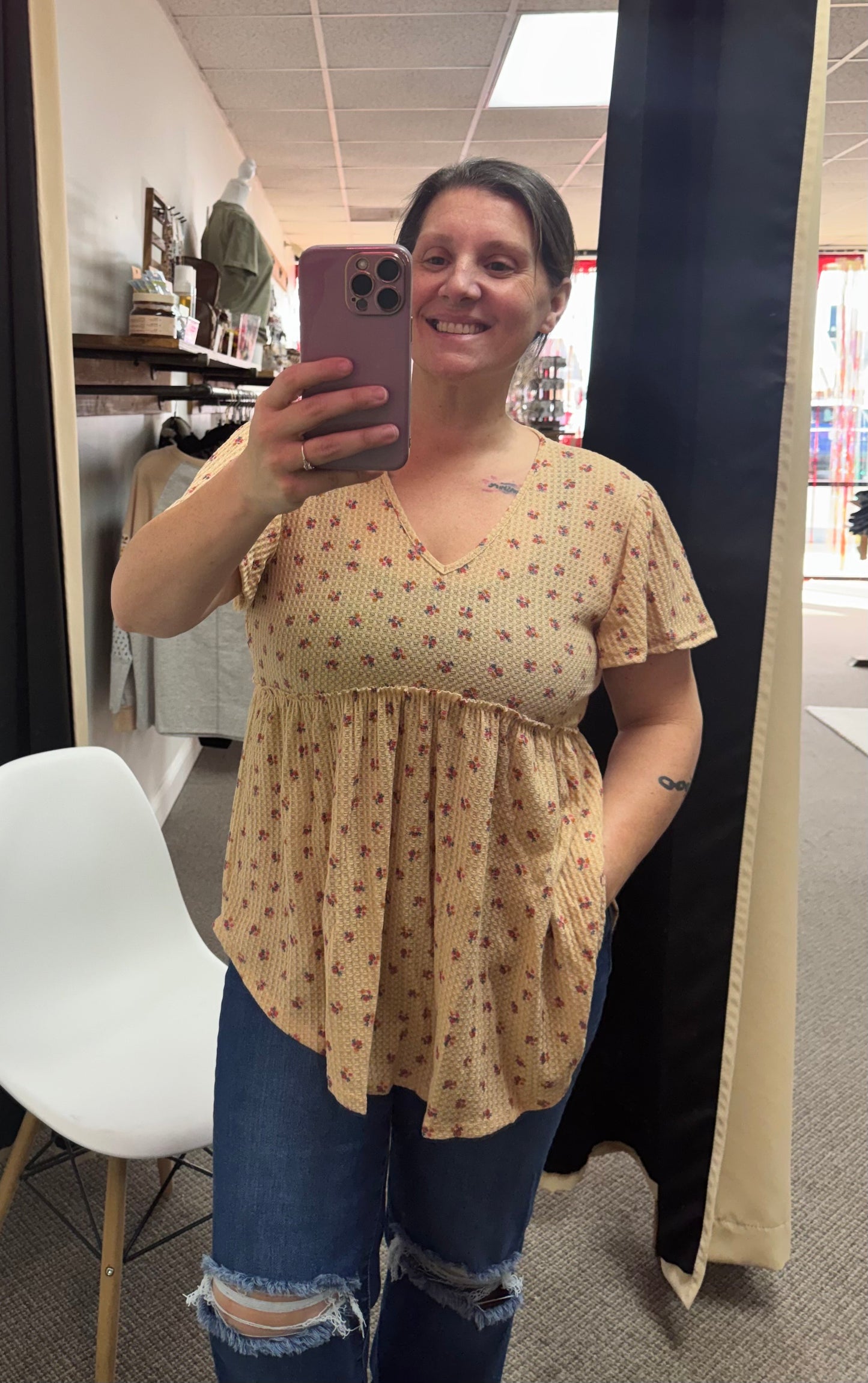 Floral Babydoll Top {Reg + Curvy}