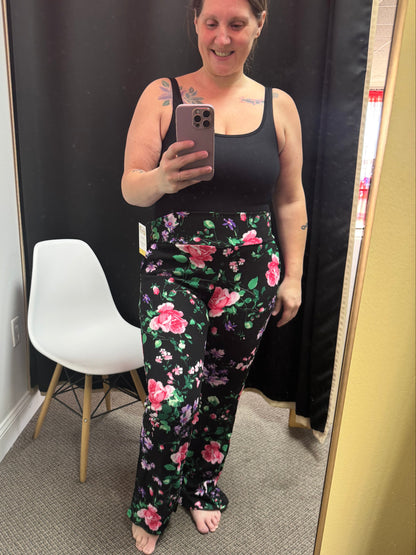 Floral Flare Pants