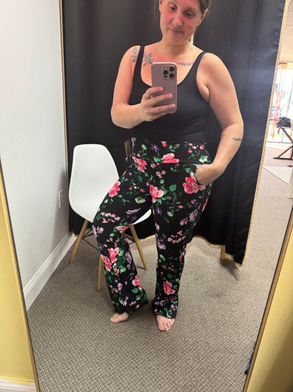 Floral Flare Pants