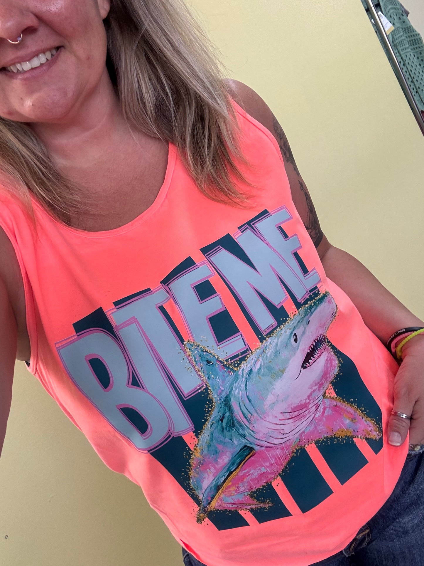 Bite Me, shark tank top