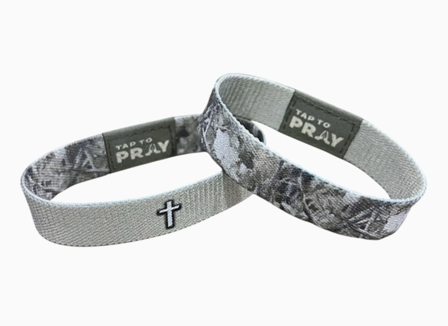 Tap To Pray™ Wristbands Forest Camo Smoke {Pre-Order}