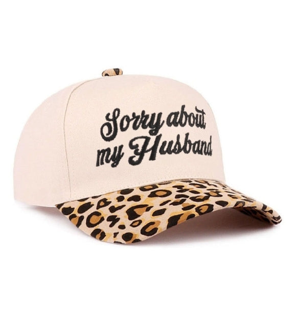Sorry about my husband.