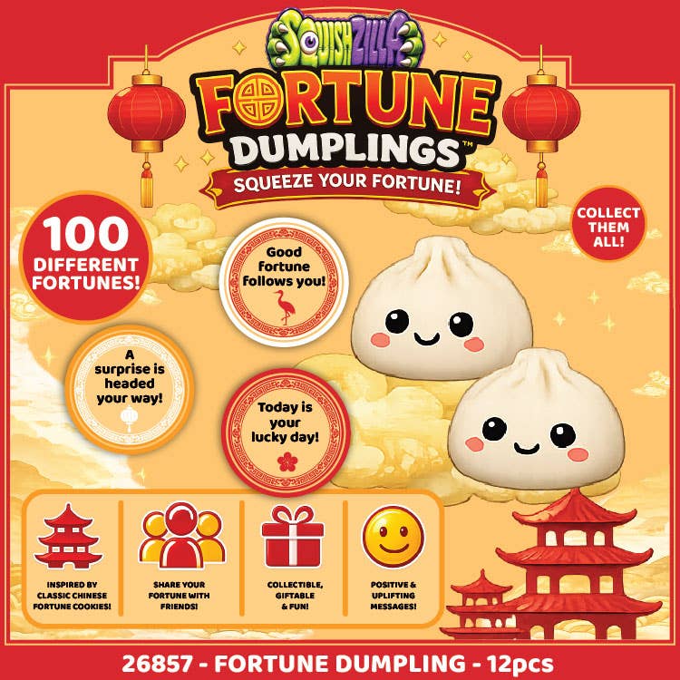 Fun Doh Mystery Fortune Squishy Dumpling Toy - 12/Display