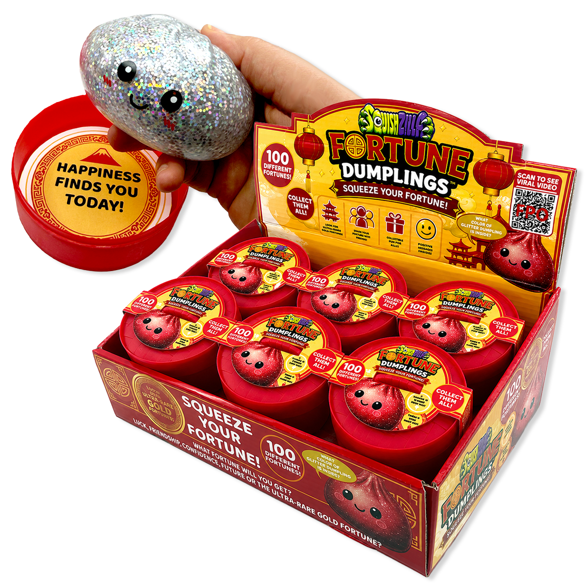 Fun Doh Mystery Fortune Squishy Dumpling Toy - 12/Display