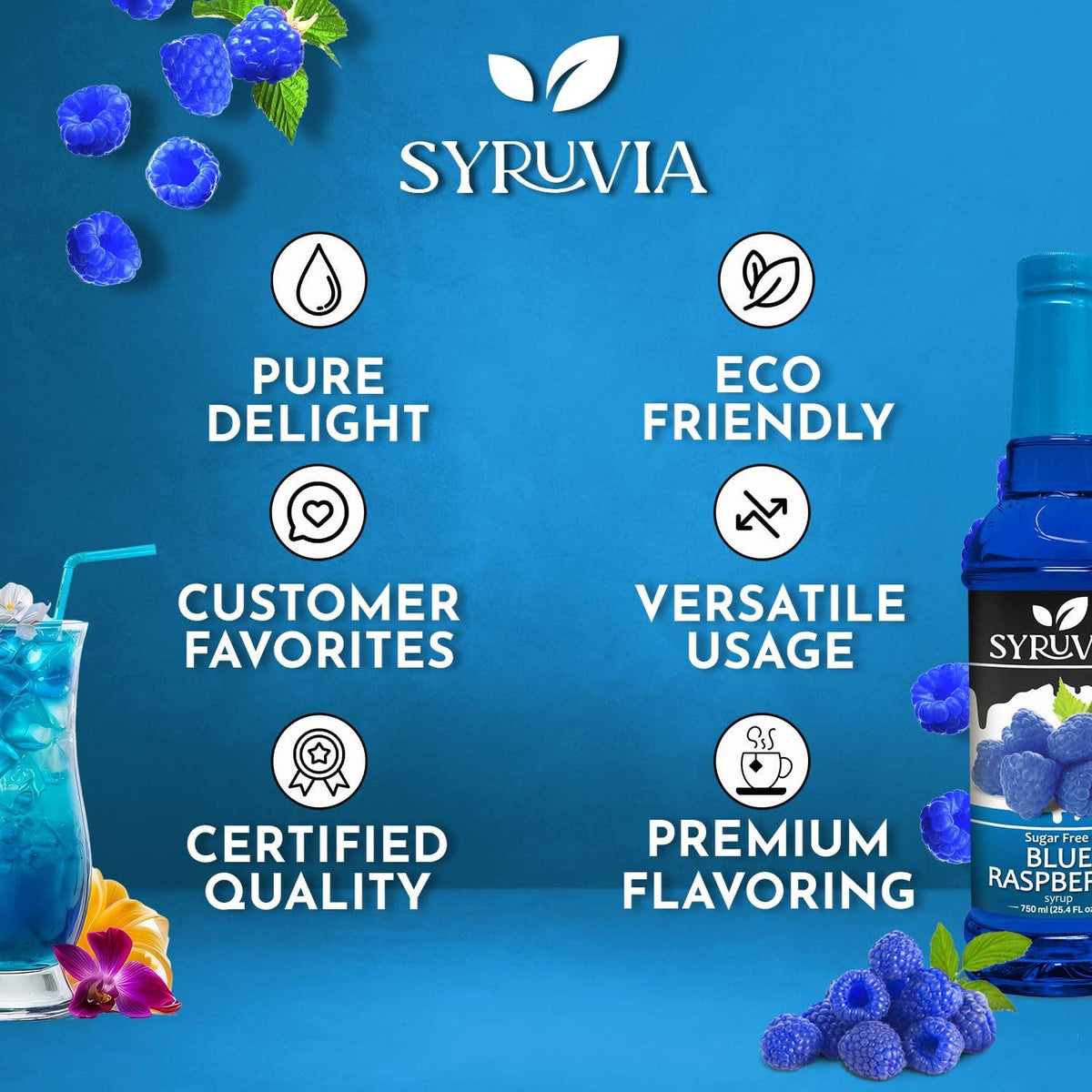 Sugar-Free Blue Raspberry Syrup